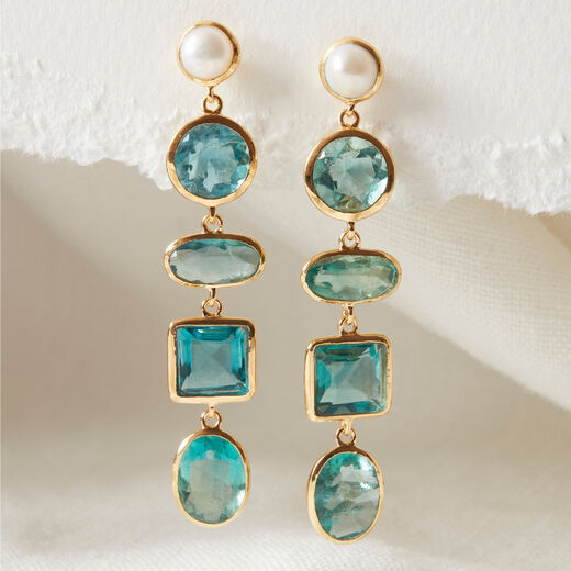Blue apatite earrings by Carousel Jewels