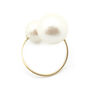Cotton pearl ring by Anq