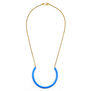 Blue horseshoe necklace by Sibilia