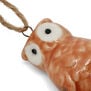 Ceramic owl Christmas decoration