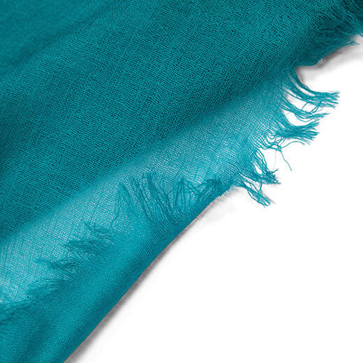Cerulean blue merino scarf by Kashmir Loom