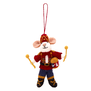 Drummer mouse handmade felt decoration 