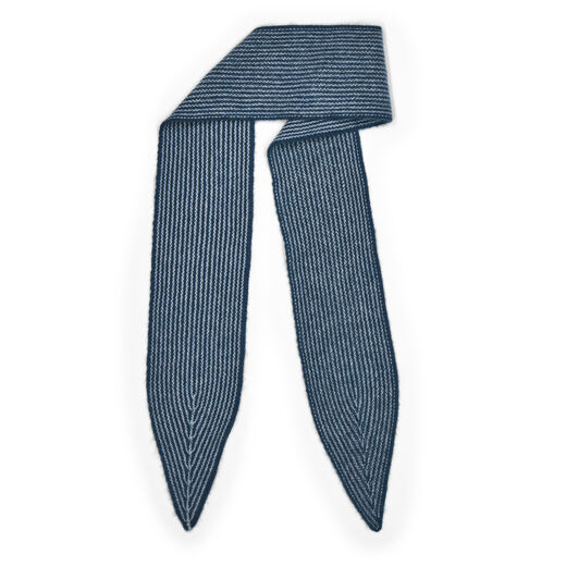 Navy cashmere sailor scarf