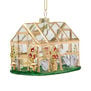 Glass greenhouse Christmas decoration