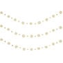 White and gold paper garland