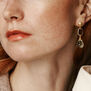 Garnet and green amethyst stud earrings by Carousel Jewels