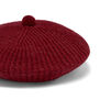 Poppy red lambswool beret