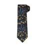 Navy floral tie