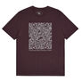 Cotton light beigne t-shirt with a green print of Horn Poppy May Morris' pattern design 
