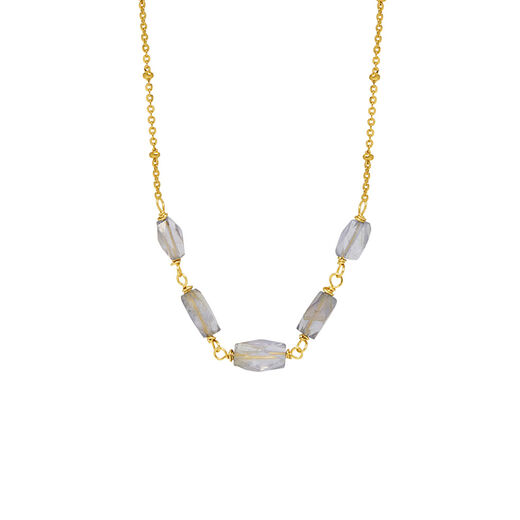 Five iolite necklace by Mirabelle
