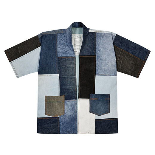 Recycled denim patchwork jacket by The Revival | Clothing | V&A Shop