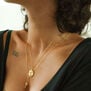 Moon face pendant necklace by Ottoman Hands