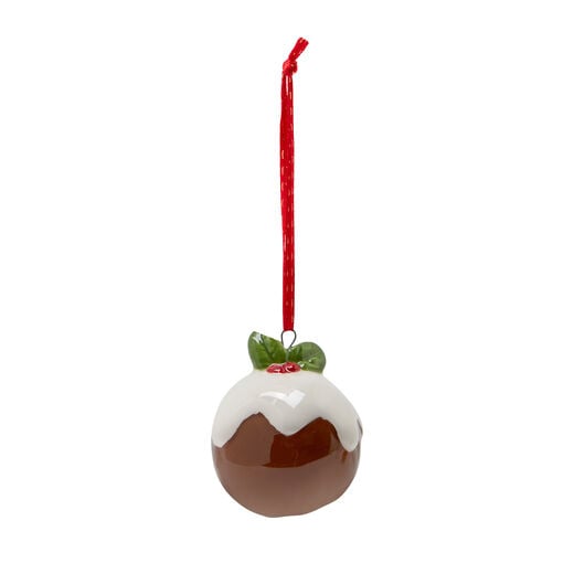 Ceramic Christmas pudding decoration