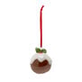 Ceramic Christmas pudding decoration