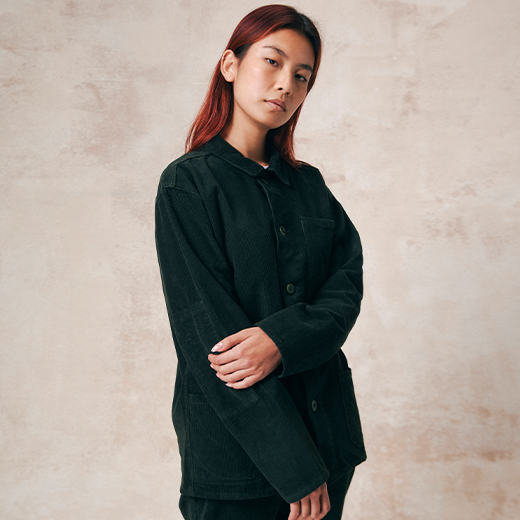 Green overshirt for life by Uskees