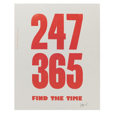 247/365 print by A Two Pipe Problem Letterpress