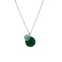 Aqua chalcedony and jade pendant necklace by Mirabelle