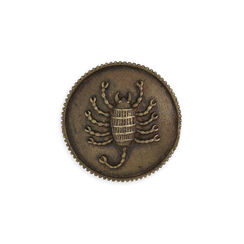 Scorpio coat button