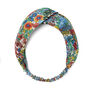 Multicoloured floral soft hairband