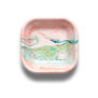 Marble enamel square plate by Bornn