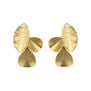 Three leaf stud earrings by Fo.Be