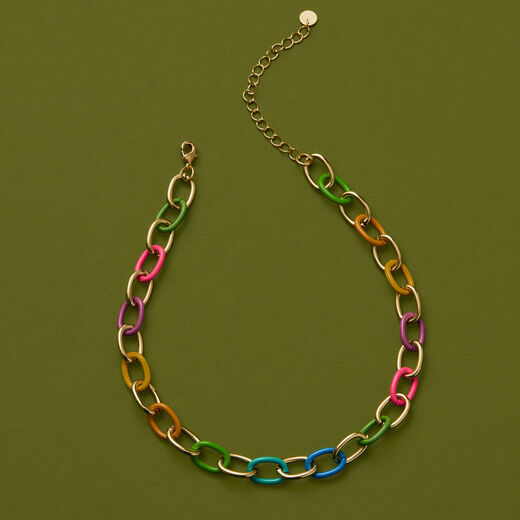 Rainbow chain necklace