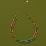 Rainbow chain necklace