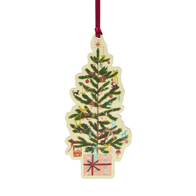 Christmas tree wooden decoration by Polly Fern