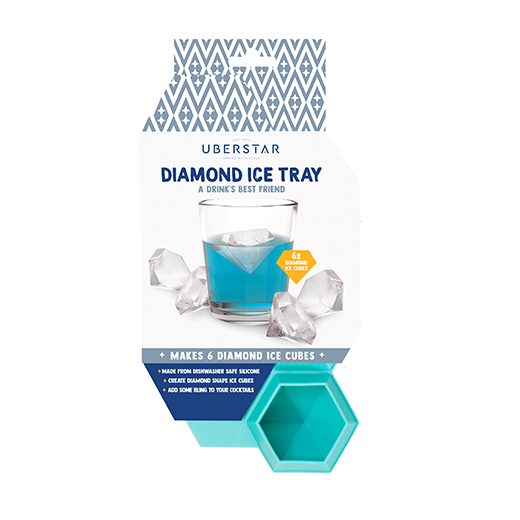 Diamond ice cube mould