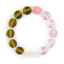 Lilac + moss beaded bracelet by Hattie Buzzard