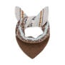 Grey and brown wool neckerchief