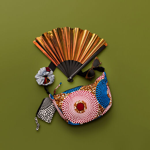 Ankara wax print crossbody bag