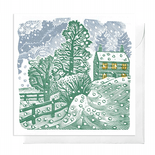 Eric Ravilious Winter Village Christmas cards (pack of 12)