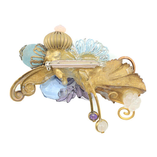 Pastel flower brooch by Joli