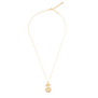 Prehnite and labradorite flower necklace by Carousel Jewels