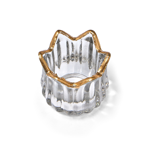 Golden crown tealight holder