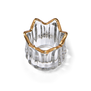 Golden crown tealight holder