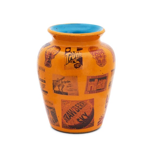 Strawberry Sky, Rave Culture Theory vase by Clink Street Ceramics