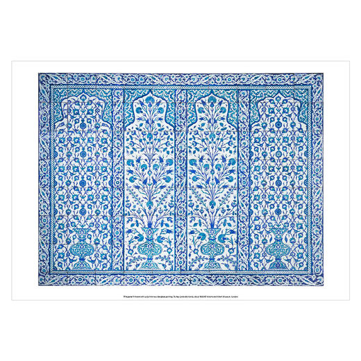 Iznik tile panel A3 print