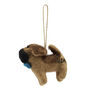 Rococo pug felt decoration