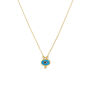 Blue evil eye necklace by Ottoman Hands