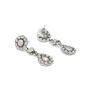 Diamante pink drop earrings