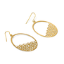 Jali round earrings