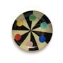 Black and white, with multicolur dots enamel tray 