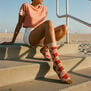 Maasai red & pink socks by Afropop