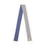 Blue and white dotty cotton scarf