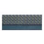 Blue floral wool blend scarf