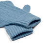 Blue wool mittens