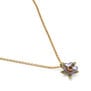 Purple flower necklace by Michael Michaud