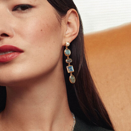 Labradorite drop earrings by Carousel Jewels